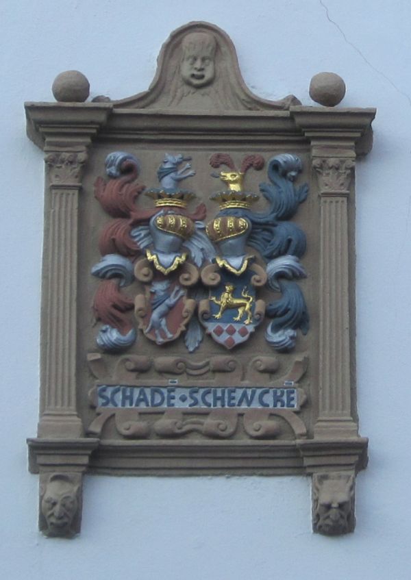 Lemgo Mittelstraße 128-130 ehemaliger Wulfenhof  Wappen