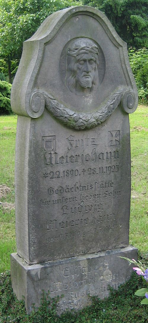 Gedächnisstätte für unseren lieben Sohn Ludwig Meierjohann 